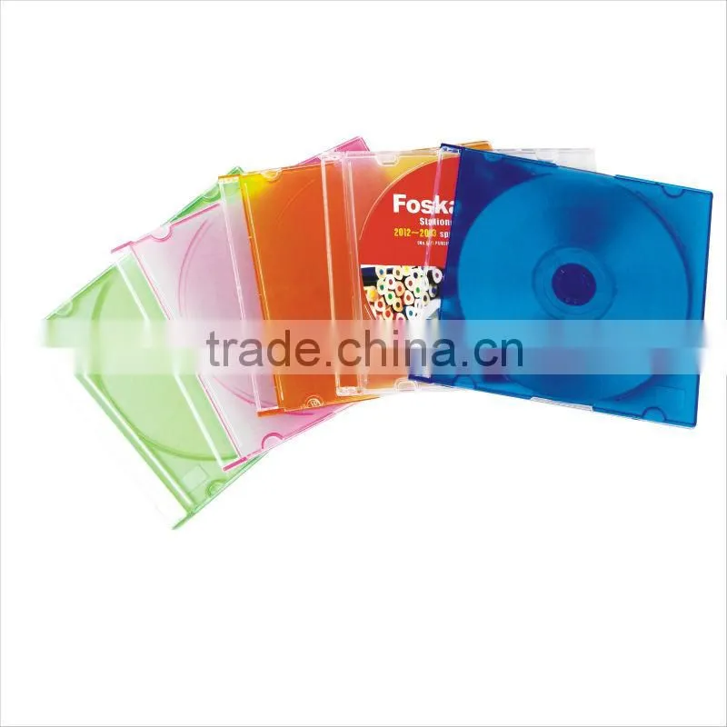 10.4MM Clear / Black Colors Single PS CD Box/CD Case/CD Sleeve