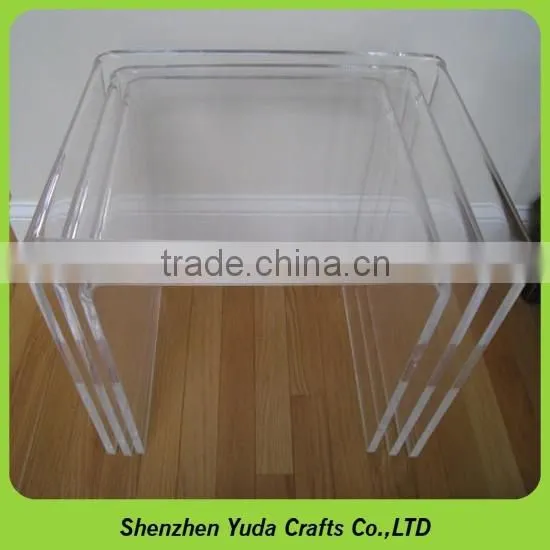 Acrylic computer desk transparent organic glass tea table fashion crystal tea table dining tables