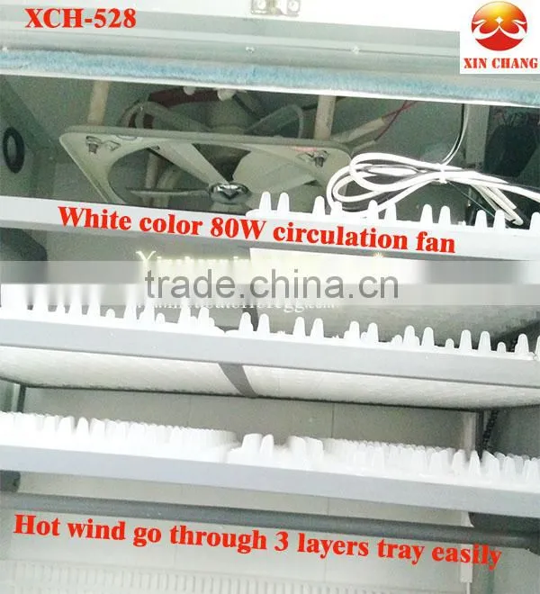 top selling 500 chicken hatching incubator fan CE approved
