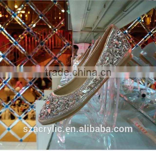 acrylic shoe display shelf