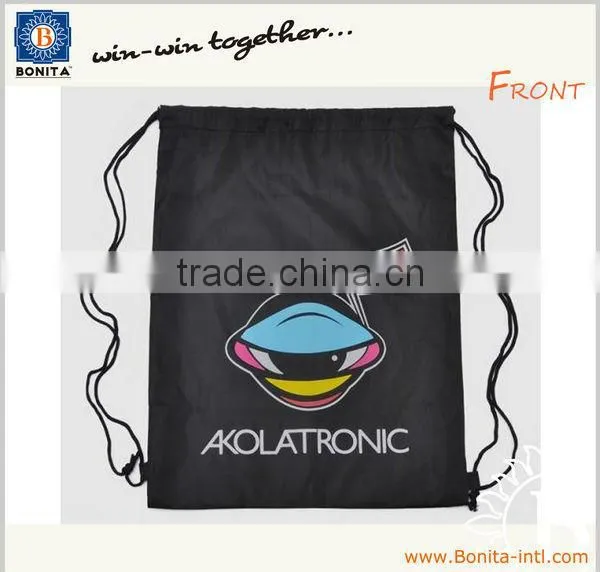 2013 nylon drawstring bag, flat nylon drawstring bag