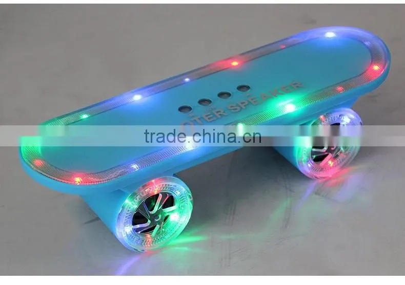 Colorful LED light bluetooth speaker with TF USB player FM radio mini portable scooter bluetooth speaker