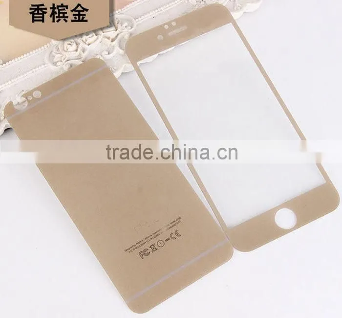 Colorful painting tempered glass protector for iPhone Models, temper glass protectors for mobile phones