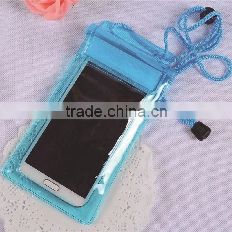 High quality outdoor waterproof bag pvc waterproof pouch for smartphone