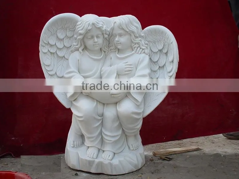marble garden decorative angle statues