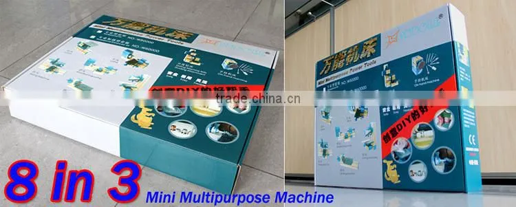 8in3 Metal Mini Multipurpose Machine, Mini Combined Machine Tool; DIY Mini Lathe Machine Tool,Soft Metal or Wood Processing
