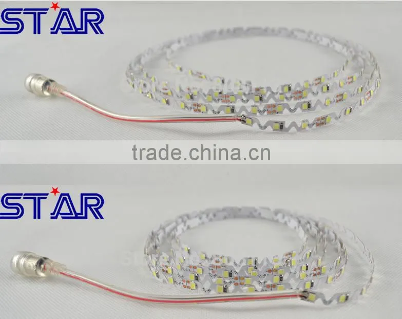 S Shape strips SMD2835 0.1W/0.2W 72leds Flex LED Strip Light for Backlit Letters Signage Flexible strips