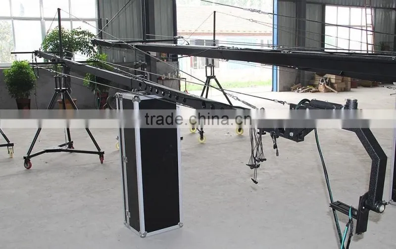 Professional 10m TV camera crane square jimmy jib cranes for video shooting