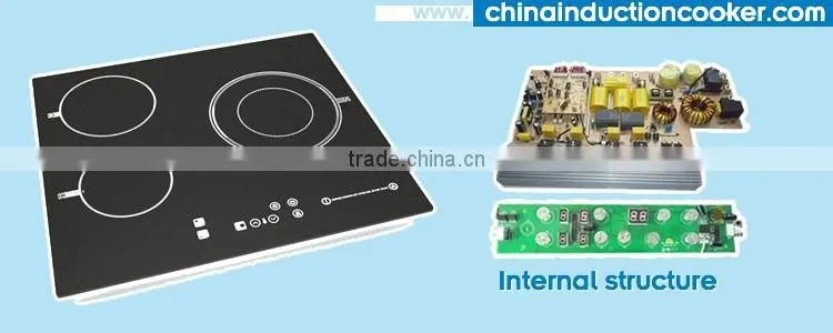 Commercial Household Triple Induction Cooker Portable Glass Ceramic Cooktop