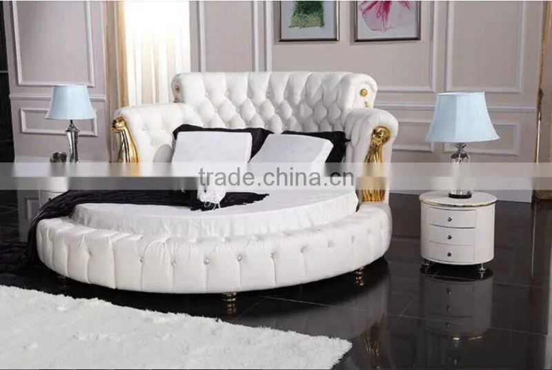 White round bed AMG-BR01