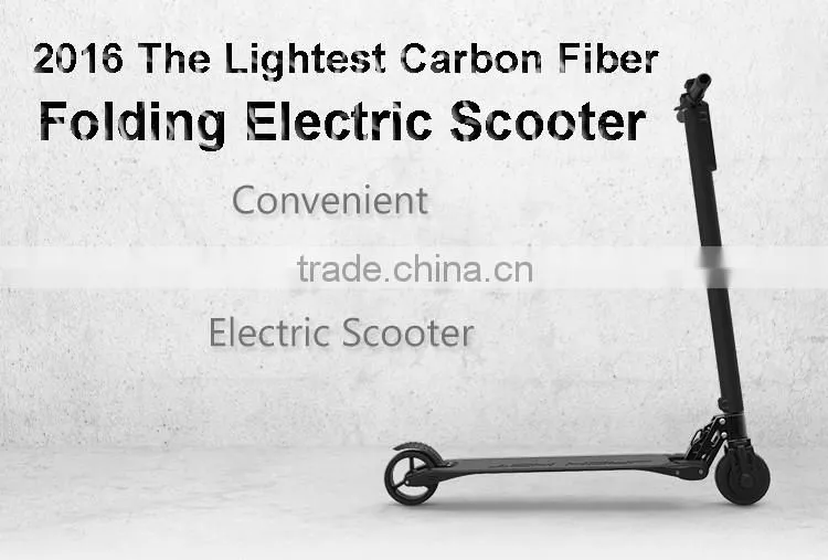 2016 The World's Lightest two wheels Carbon Fiber Foldable Electric Scooter bike