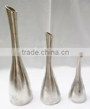 Aluminum Flower Vases with Polished Finish
