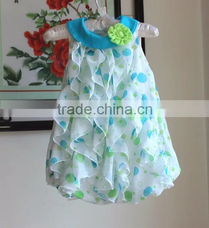 Casual Summer Baby Girls Korean Clothes Polka Dot Chiffon Party Dress  Wholesale Kids Beautiful Model Dresses For Kids Dress - GoldSupplier