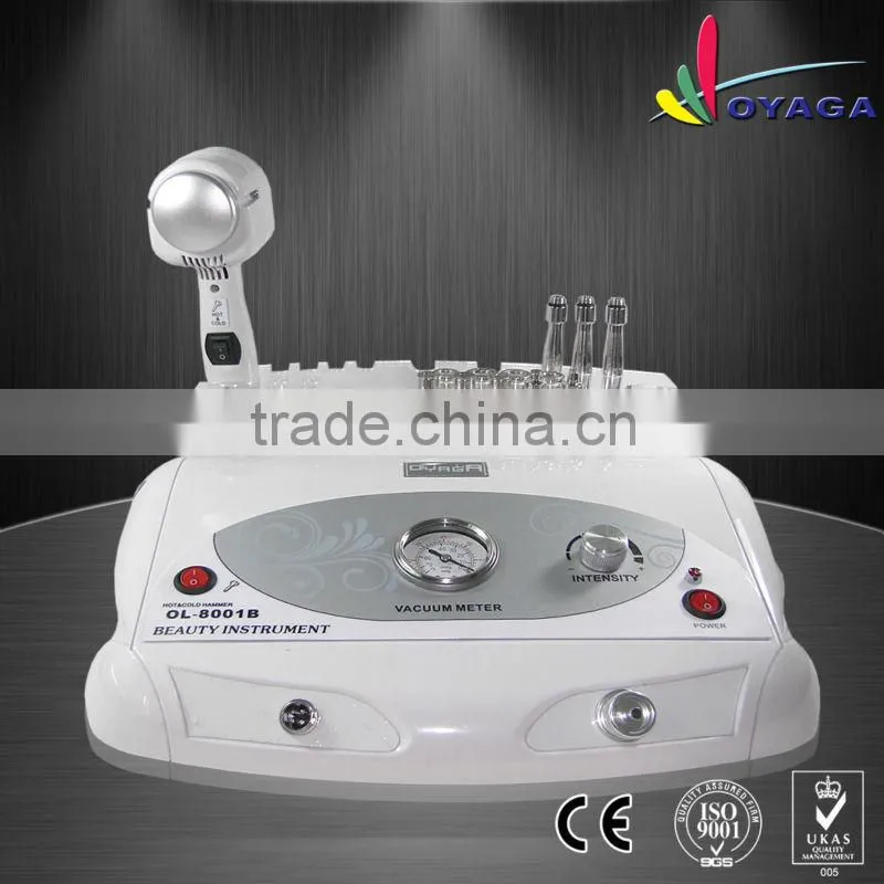 2 in 1 Facial diamond peeling machine hot cold hammer