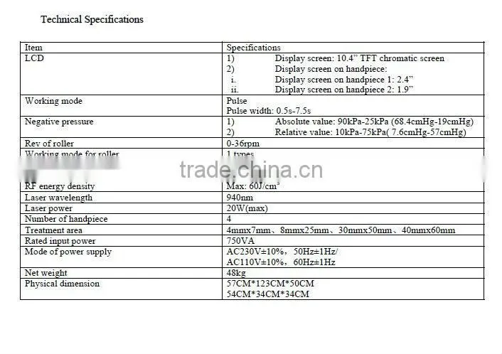 ultrasonic cavitation liposuction beauty equipment