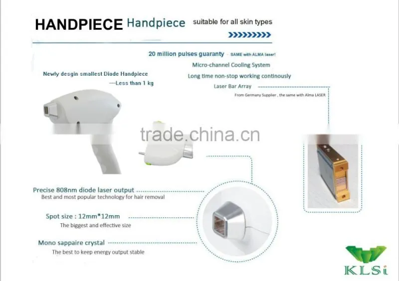 Mini diode laser hair remove machine for salon 808nm diode laser in motion