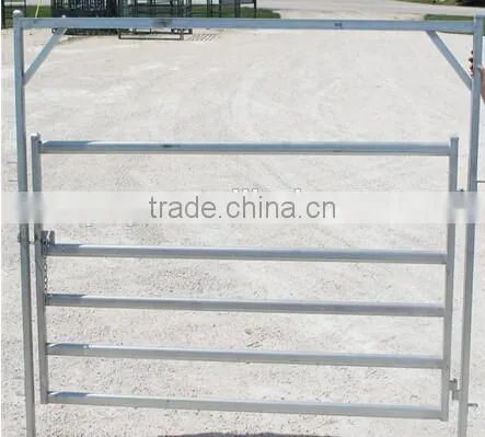 cheap metal tubular holding yards paddock fence rails used fence panel for livestock