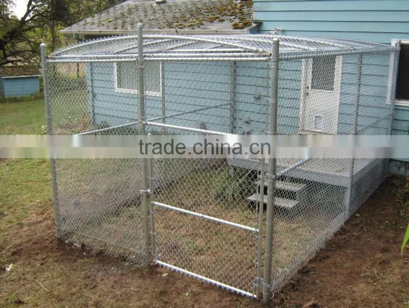 large outdoor hot-dipped galvanized chain link dog kennel
