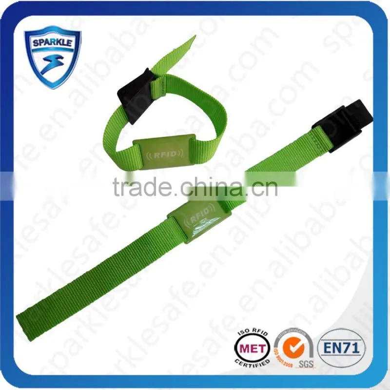 high quality passive 125KHz Nylon RFID Wristband