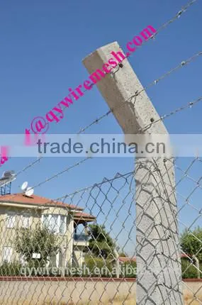 Alibaba Verified China Factory Popular Perimeter fence/Chain Link Fence top barbed wire/cyclone fence