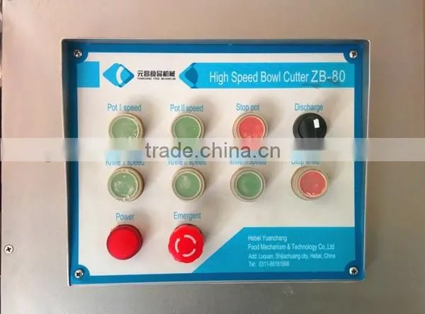 ZB-330 High Speed Meat Bowl Machine Meat Chopper Machine