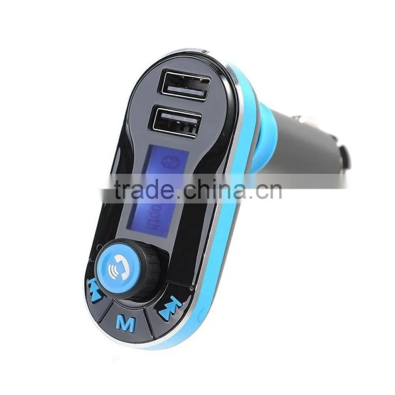 New design dual usb Wireless Bluetooth car FM Transmitter MP3 Player Car Kit Charger for iPhone6 Samsung