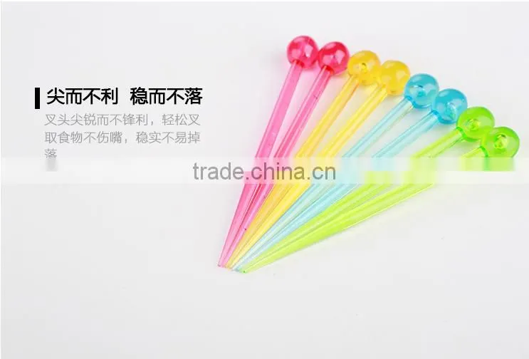 Reusable Plastic Food Fruit Dessert Cupcake Picks Set