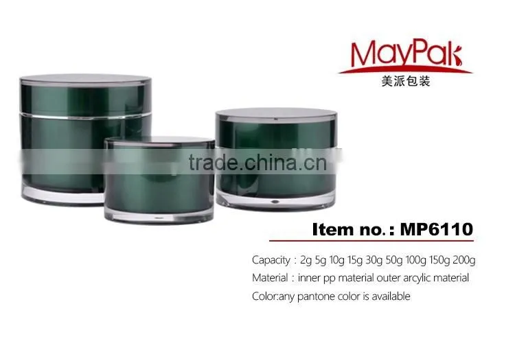 Hot Sale Wholesale Face Skin Care Acrylic Cream Jar