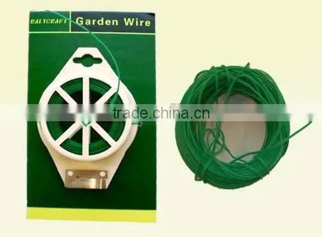 garden plant twist ties in basket with card head