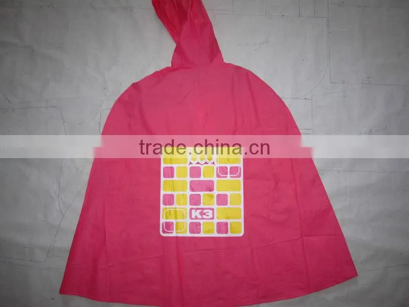 cape plastic polyester rain coats