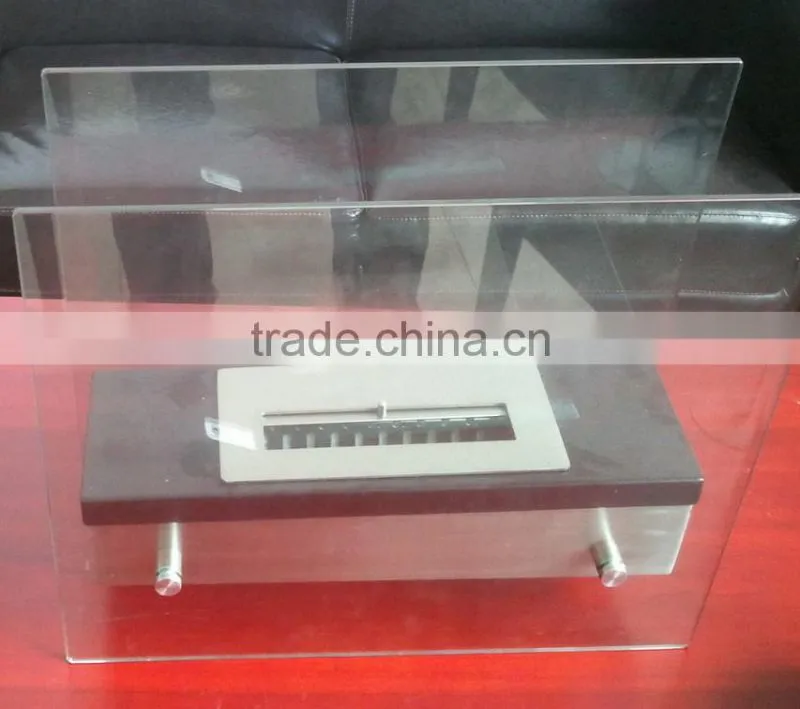 large size free standing bio ethanol iron fireplace with SST box burner