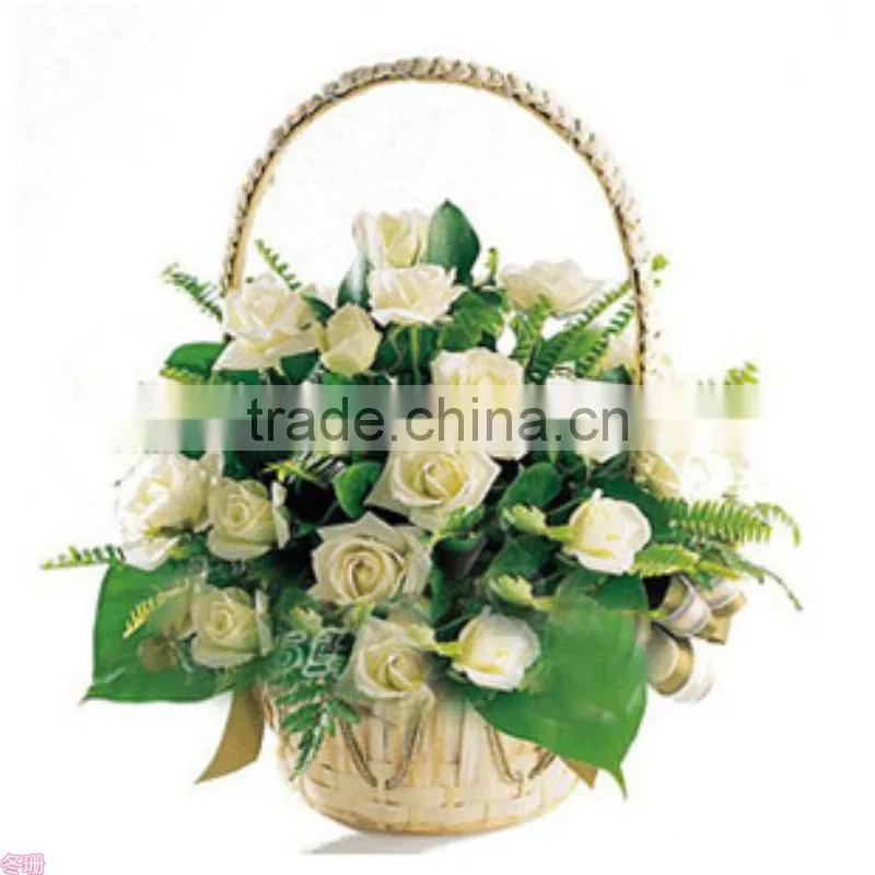 jiayu Wholesale empty willow flower vase baskets