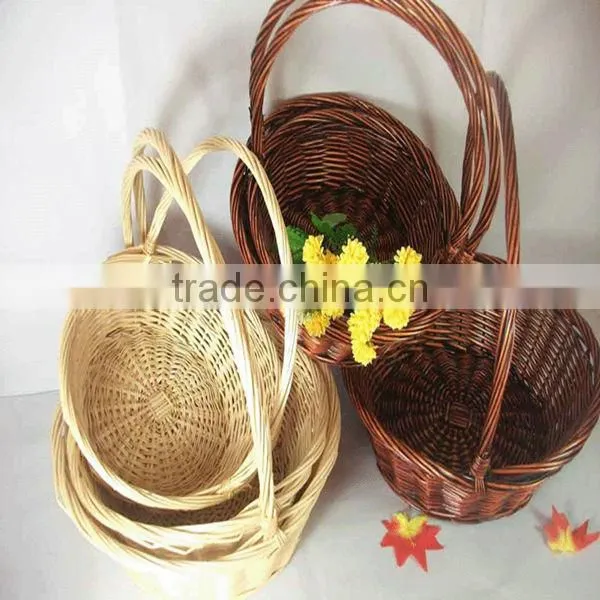 HOT NICE natural basket fruit packaging with handle