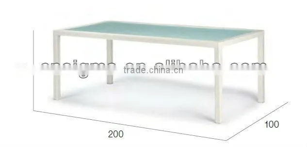 2017 Trade Assurance most popular simple design outdoor pvc rattan garden table furniture