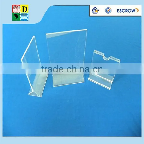 2015 hot sale newest acrylic table menu holder/custom design acrylictable tent with high quality China manufacturer low price