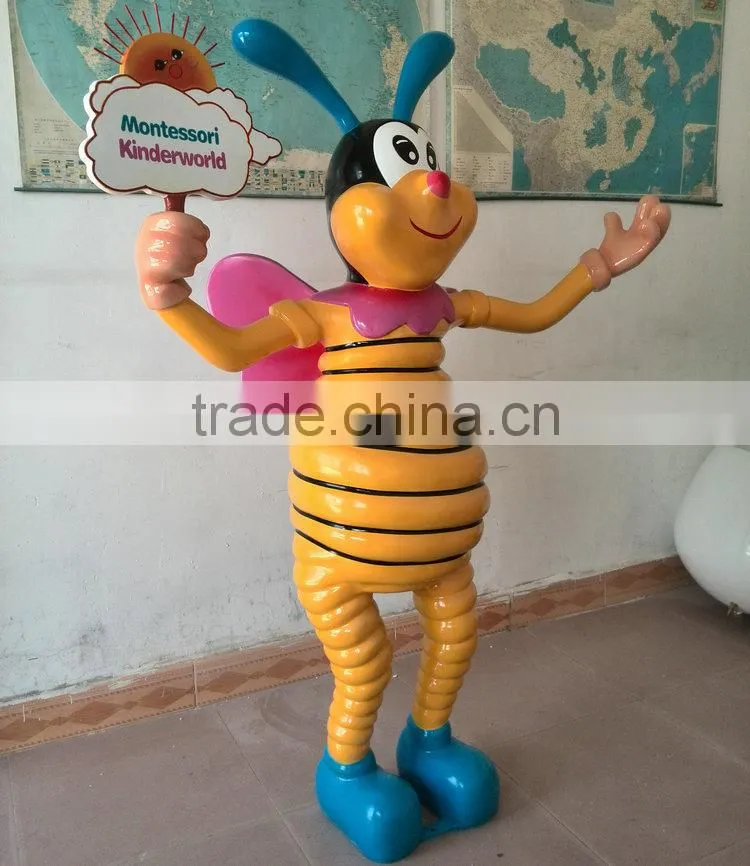 Fiberglass bumble bee figure statue
