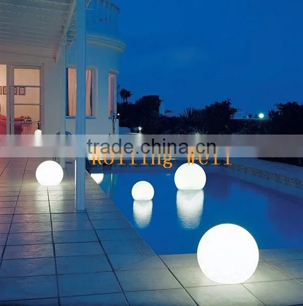 solar LED table ball light lamp outdoor, LED outdoor swimming pool round ball light