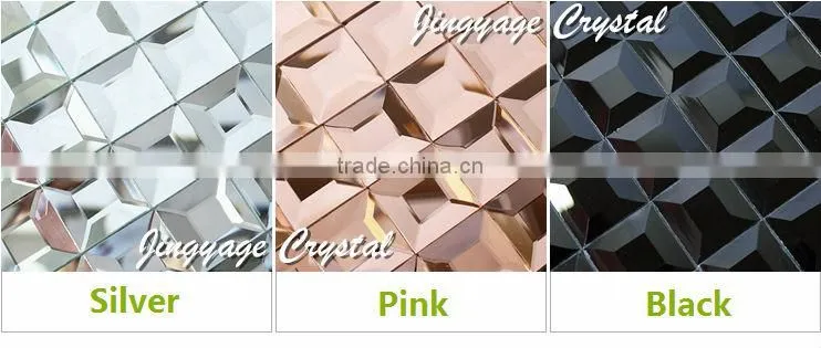Diamond 5 surface glass mosaic 25*25mm