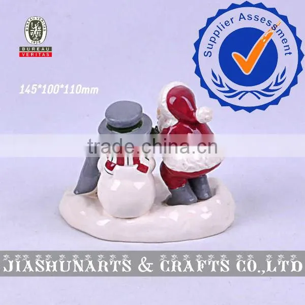 Ceramic Xmas Decoration Candlesticks Ornaments