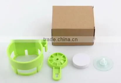 Vacuum suction cup bathroom plastic hair dryer rack/holder/shelf