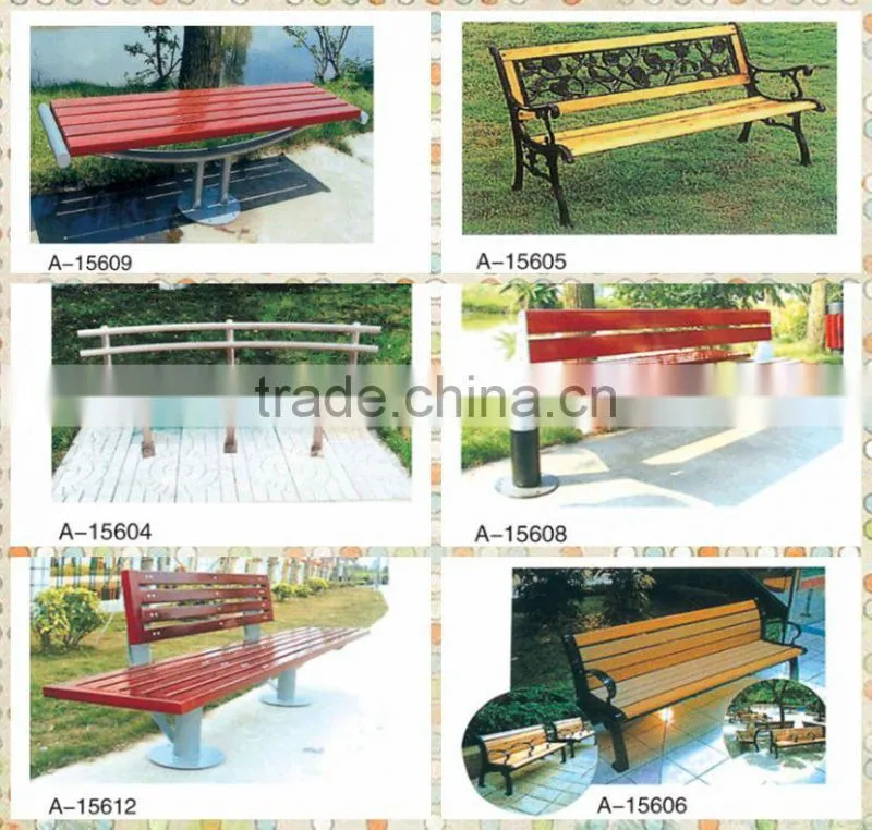 (A-15910) Iron benches, public bench seating, kids park bench