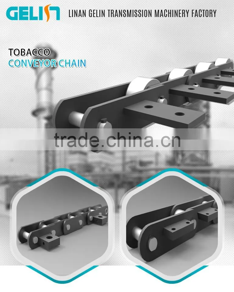 P76.2F30 conveyor chain for tobacco factory / tobacco machine chain / tobacco conveyor chain