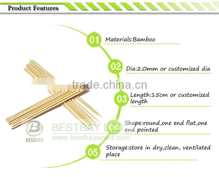 bamboo skewer Use For BBQ Bamboo Skewer 35cm