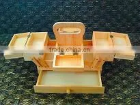 Folding wooden box