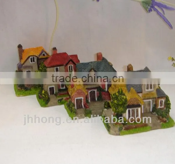 Resin European rural small house crafts for decoration/gifts