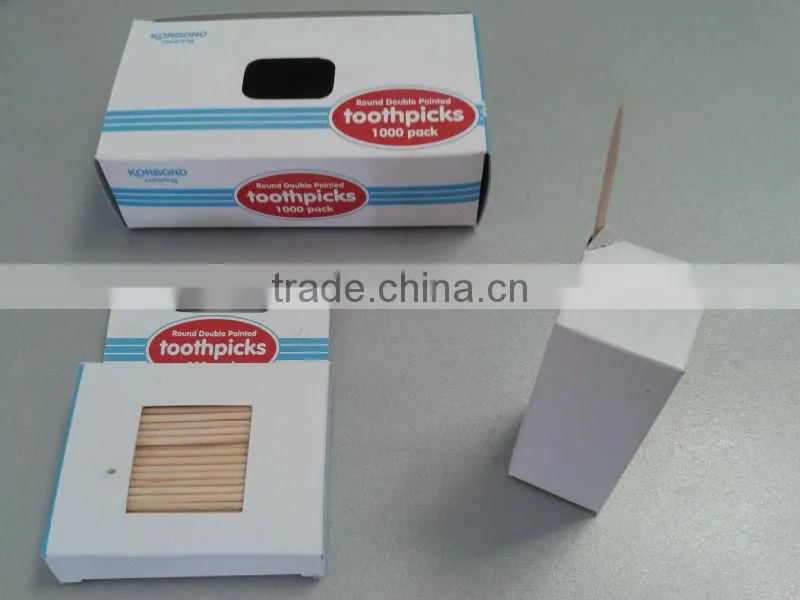 individual wrapped wooden&bamboo toothpick