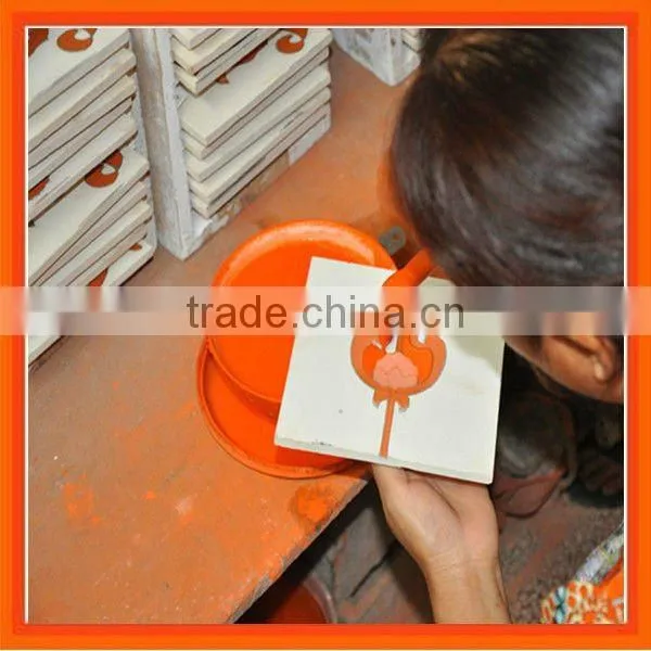 Hand Painted Ceramic Border Line Tiles