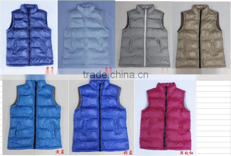 2017 new design padded fleece vest womens clothing