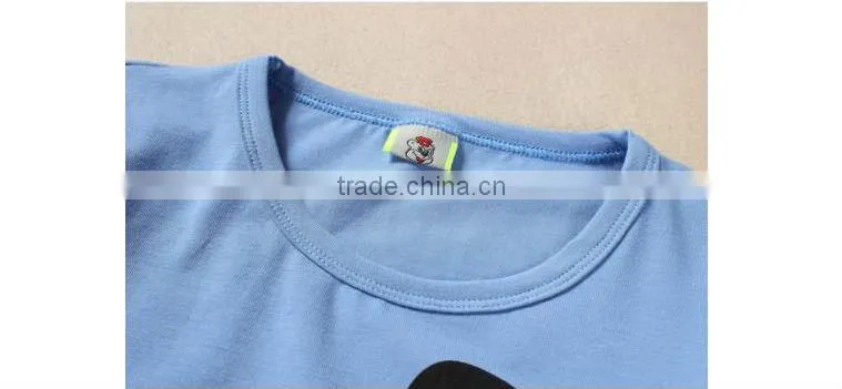 High quality cartoon printed cotton T shirt for chirlden