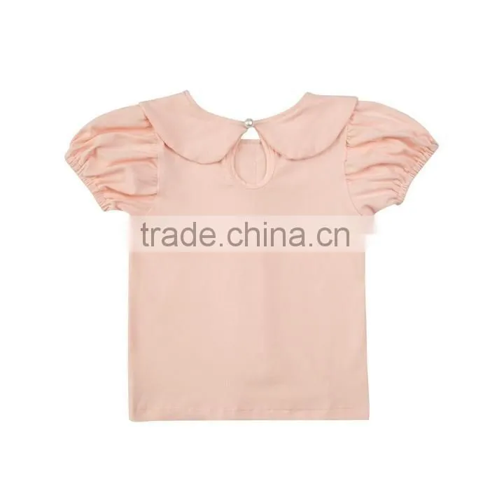 2017 Newest Cotton Baby Clothes Flutter Sleeve Top Suspender Shorts Girls Outfit